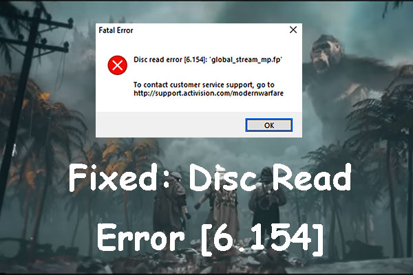 How to Fix Call of Duty Warzone Disc Read Error [6.154]