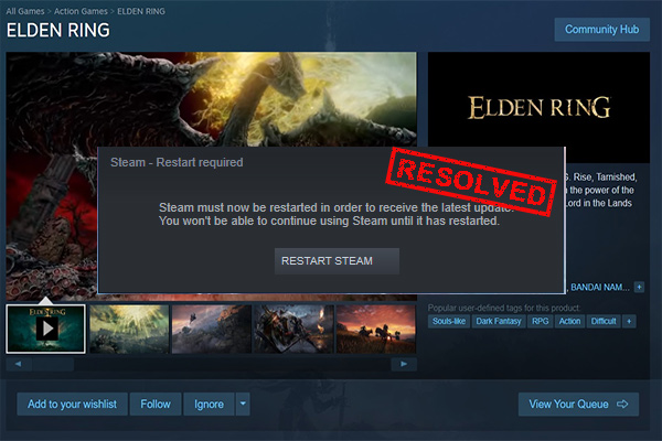 Amid the sales, Elden Ring reclaims its rightful place atop Steam
