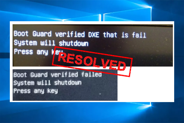 How to Fix Boot Guard Verified Failed Dell Error? [Full Guide]