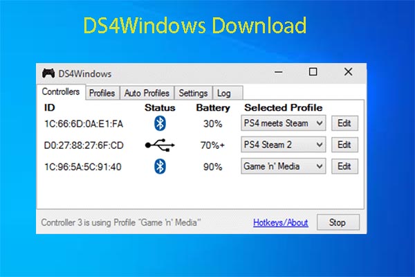 Get the DS4Windows Download on 32 and 64 Bit Windows PCs