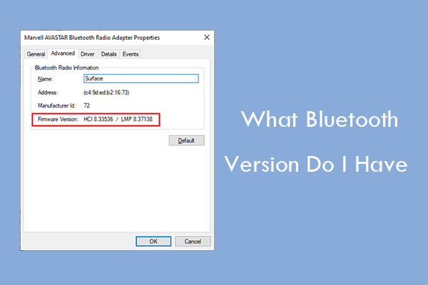 how to check bluetooth version of laptop