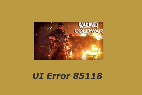 3 Solutions to Fix the Call of Duty Cold War UI Error 85118