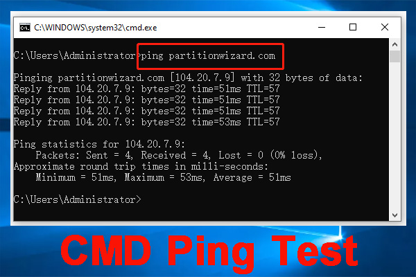 CMD Ping Test: How to Ping from Command Prompt Windows 10/11