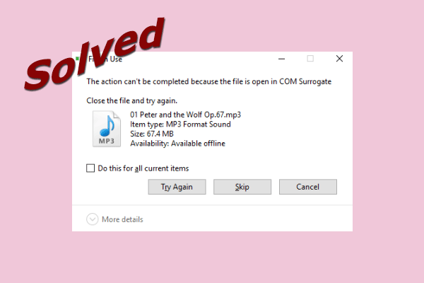 file is open in com surrogate reddit