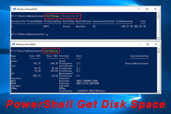 PowerShell Get Disk Space on Windows 10/11 | Here’s a Full Guide