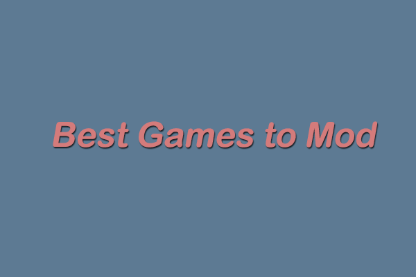 Top 5 Games with the Best Mod | Pick One to Play
