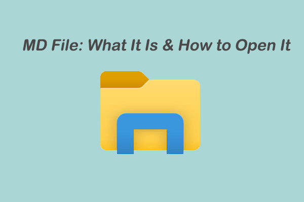 What Is an MD File & How to Open and Concert MD File