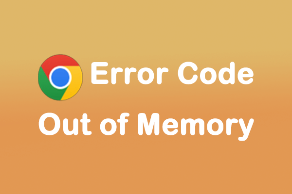 Error code: Out of Memory. How do i fix this!? : r/chrome
