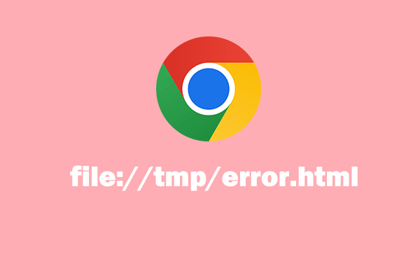 [7 Methods] How to fix Chrome file://tmp/error.html?