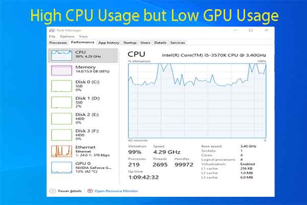 6 Ways to Fix High CPU Usage but Low GPU Usage