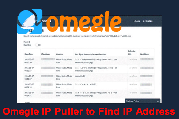 Omegle IP locator