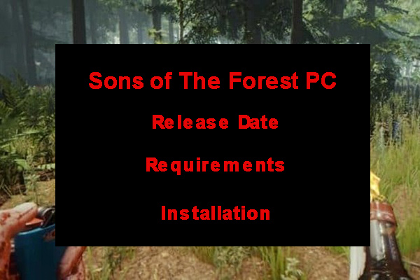 Pc Sons Of The Forest Mídia Digital