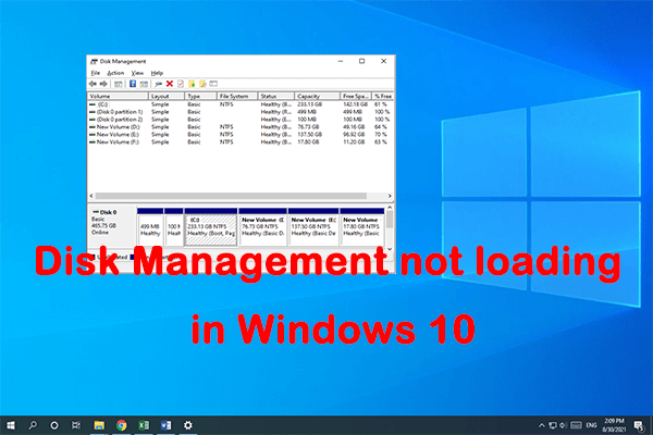 [Fixed] Win10 Disk Management Not Loading/Responding/Working?