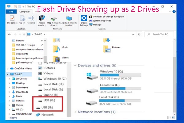 Flash Drive Showing up as 2 Drives [Quick Fix]