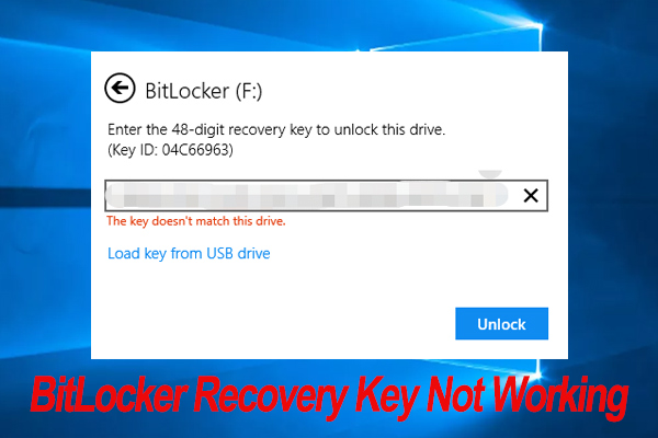 BitLocker Recovery Key Not Working on Windows 10/11? [Full Fix]