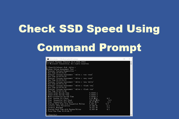 How to Check SSD Speed Using Command Prompt?