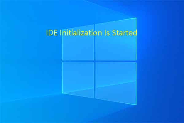 A Step-by-Step “IDE Initialization Is Started” Fix Guide
