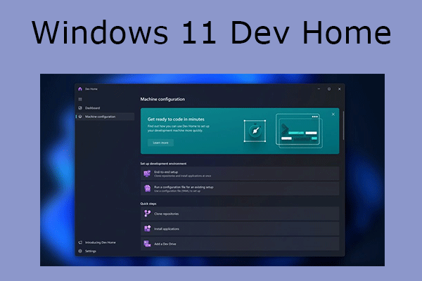 Windows 11 Dev Home Enhances the Developer Experience