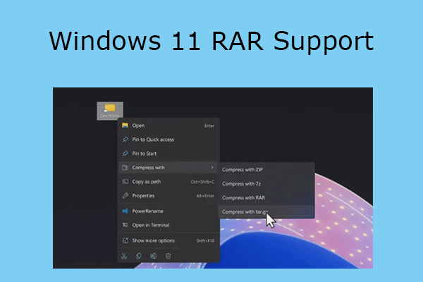 The Native RAR Support Is Coming to Windows 11