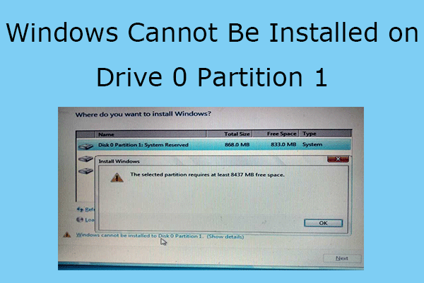 رفع ارور windows cannot be installed on drive 0 partition 2