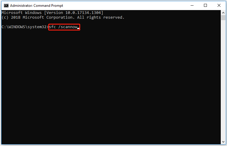run an SFC scan
