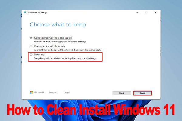How to Clean Install Windows 11? Here Are 5 Options
