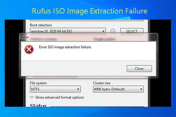 Top 4 Solutions to Rufus ISO Image Extraction Failure