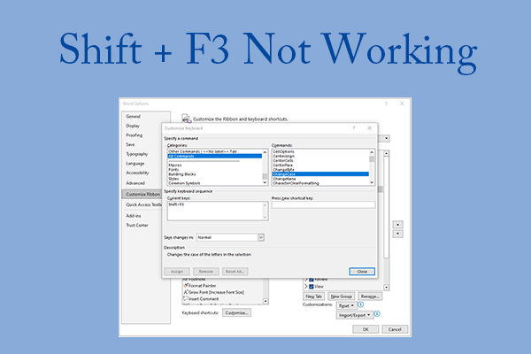 What to Do If Shift + F3 Does Not Work?