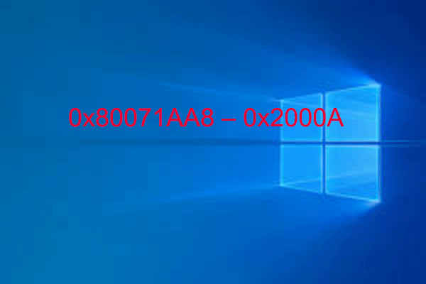 Error 0x80071aa8 - 0x2000a Installation Failed in SAFE_OS Phase