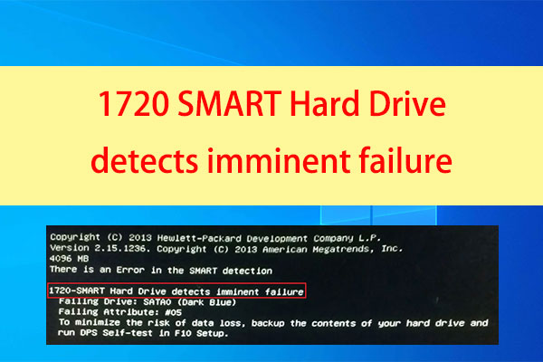 How to Fix the “1720-SMART Hard Drive Detects Imminent Failure” Error?