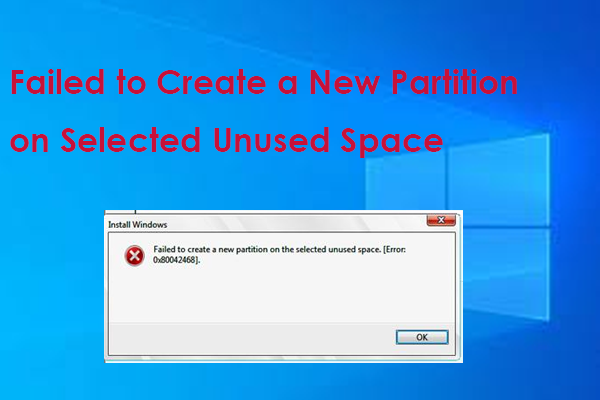 [Fixed]Failed to Create a New Partition on Selected Unused Space