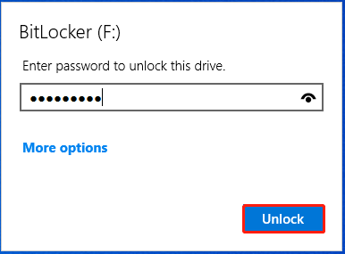 unlock BitLocker drive