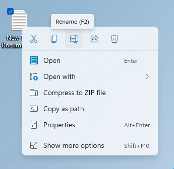 rename a file Windows 11