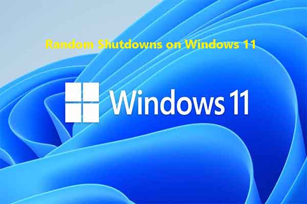 How to Fix Random Shutdowns on Windows 11? Here Are 9 Methods