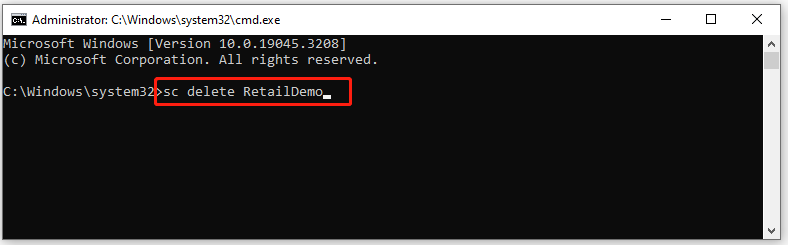 remove service windows 10