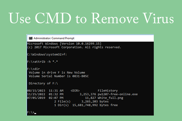 Vírus Command Prompt - Passos de remoção fáceis