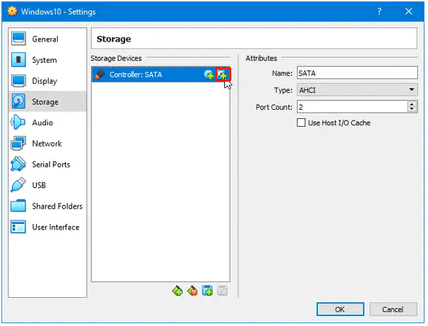 remove the missing disk from VirtualBox