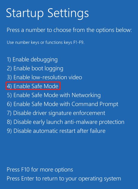 boot your computer in Safe Mode