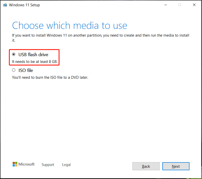 create Windows 11 installation USB