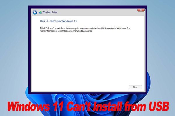 How to Fix Windows 11 Can't Install from USB? [9 Proven Ways]