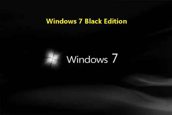 Windows 7 Black Edition ISO (32/64-Bit): Download and Install
