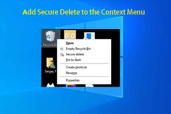 Add Remove Secure Delete to the Context Menu Full Guide