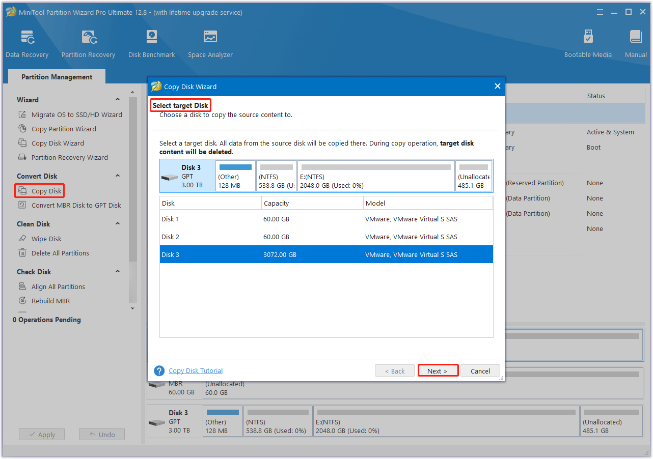 alt=select a target disk