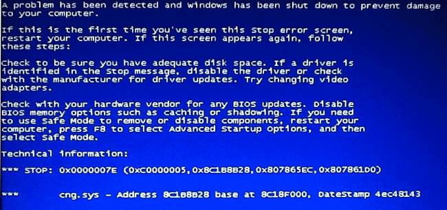 cng.sys BSOD
