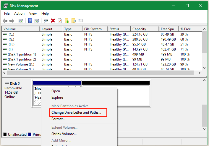 change Drive missive and paths
