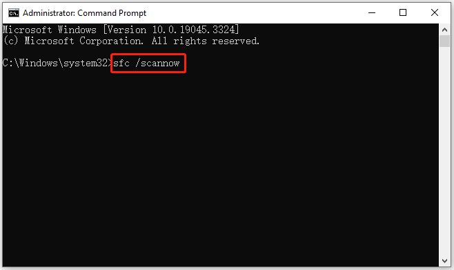 run nan System File Checker