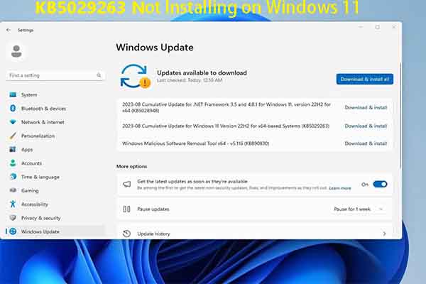 8 Solutions to KB5029263 Not Installing on Windows 11