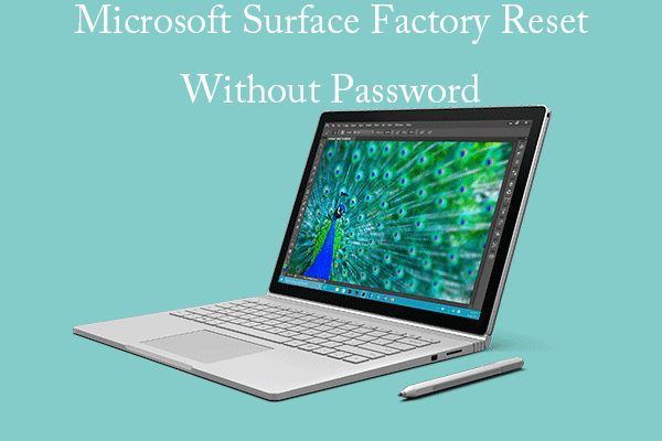 How to Factory Reset Microsoft Surface Without Password