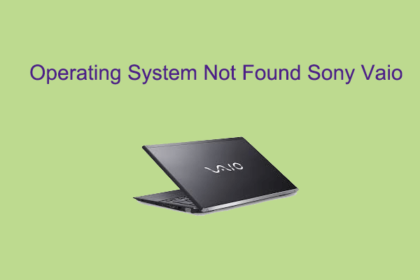 Operating System Not Found Sony Vaio? Fix It Now