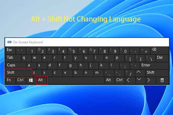 alt shift to change language